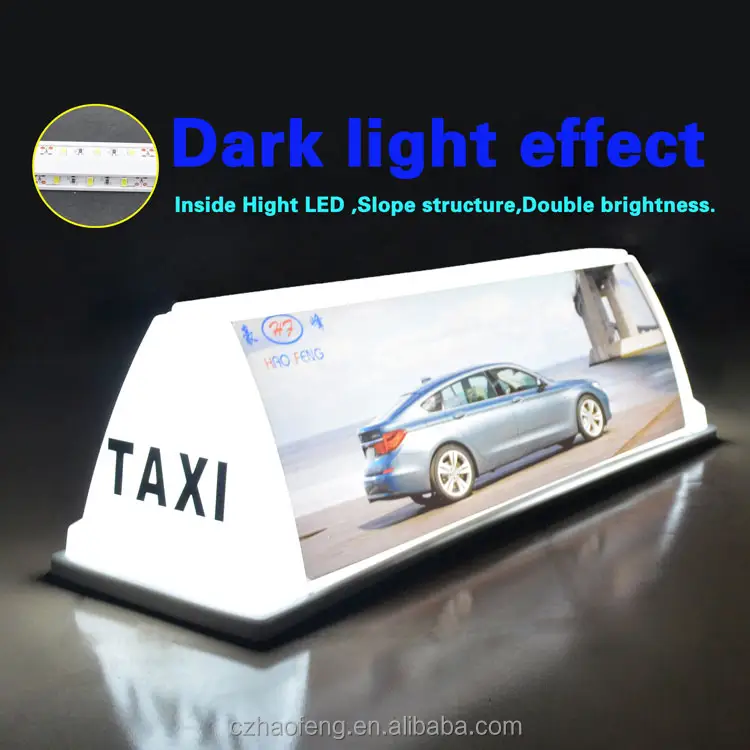 מגנט HF49-2 led מונית גג פרסום led תיבת אור