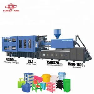 Sanshun she430 máquina de molde de injeção plástica doméstica