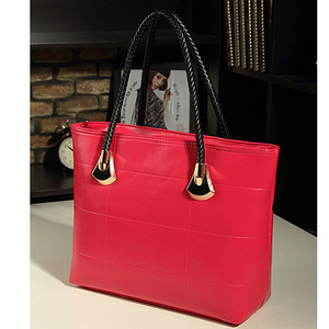 Marca de fábrica de fábrica de las compras en línea Alibaba al por mayor de moda estilo británico señora Tote Oem Negro de cuero - Product Image 3