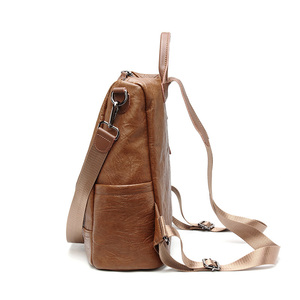 <span class=keywords><strong>Zaino</strong></span> Impermeabile da Donna all'Ingrosso, Borsa in Morbida Pelle PU, Borsa Casual da Donna - Product Image 3
