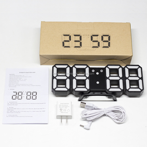 Đồng Hồ Treo Tường <span class=keywords><strong>3D</strong></span> LED Thông Minh, Đồng Hồ Báo Thức Kỹ Thuật Số Hiện Đại Để Trang Trí Nhà Cửa Văn Phòng - Product Image 6