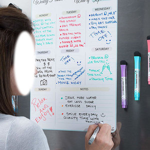 <span class=keywords><strong>Calendrier</strong></span> <span class=keywords><strong>familial</strong></span> personnalisé <span class=keywords><strong>2023</strong></span> tableau magnétique planificateur effaçable à sec pour réfrigérateur - Product Image 4