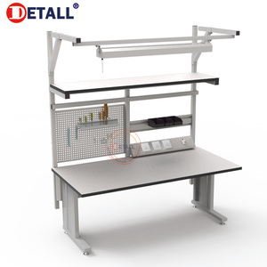 Oem điện thoại di động Iphone Sửa Chữa Bàn làm việc với ánh sáng và máy tính Rack với ESD chức năng - Product Image 2