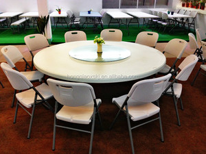 Bàn tiệc hình tròn hai mét/Bàn tròn kích thước lớn nhất 200*74cm để phục vụ đám cưới/nhà hàng bàn tròn lớn - Product Image 3