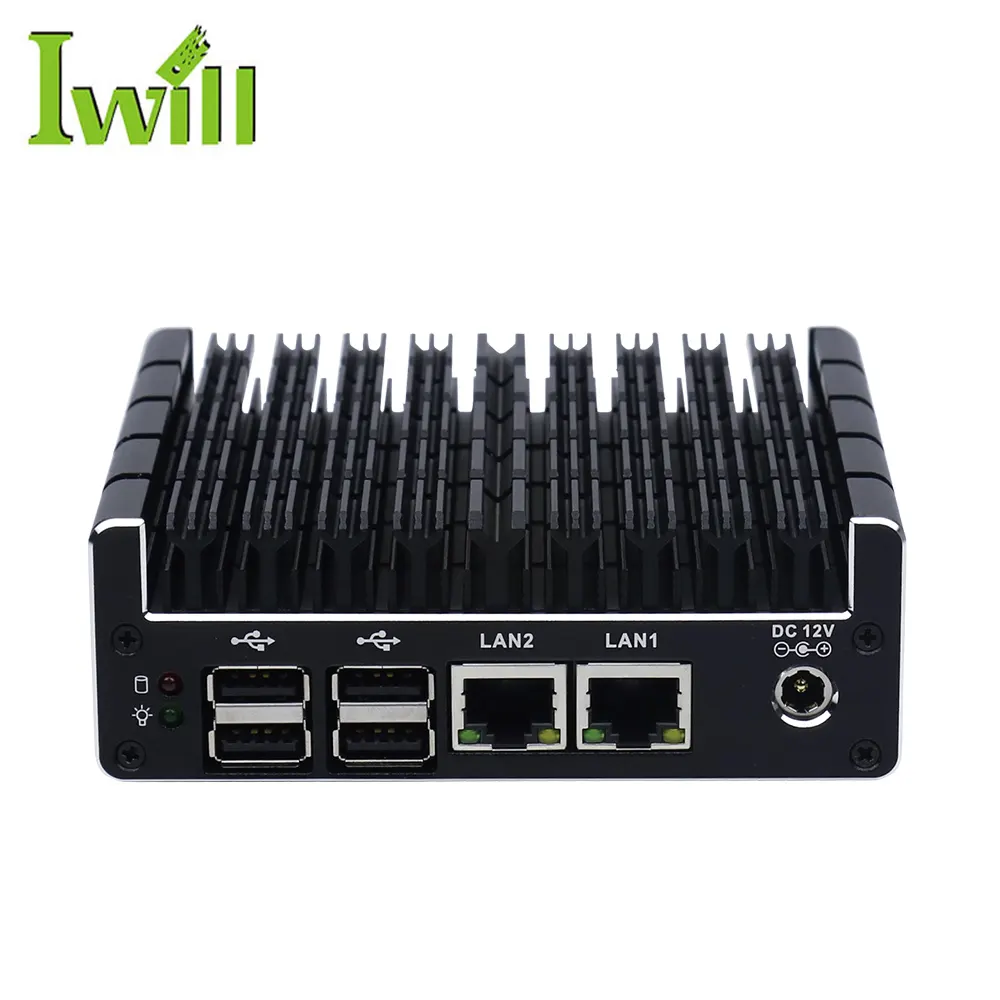 NUC Mini PC barebone linux mikro pc J3060 güvenlik duvarı Mini PC bilgisayar ile çift ekran