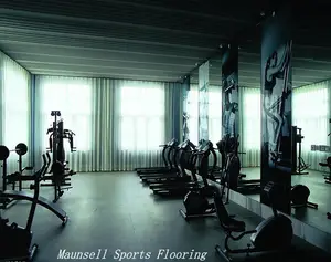 专业出口到美国市场运动橡胶健身房地板
