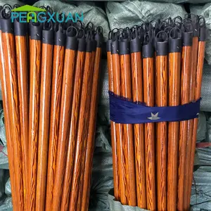 Wholesale custom easy twist mops pvc coated wooden handle floor cleaner mob