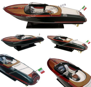 เรือเร็ว Riva aquariva ขนาด34 ", เรือจำลองไม้สำหรับจัดแสดงของที่ระลึก-สินค้าหัตถกรรมสำหรับตกแต่ง - Product Image 1