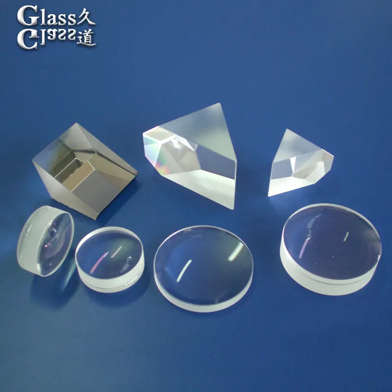 Optical glass supply cut optical plano convex lenses prism lens set price