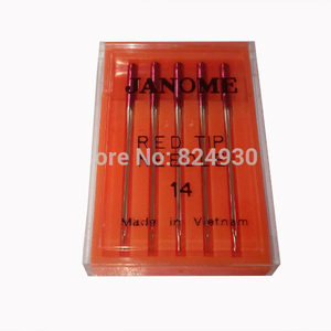 <span class=keywords><strong>Agujas</strong></span> <span class=keywords><strong>de</strong></span> punta roja para máquina <span class=keywords><strong>de</strong></span> <span class=keywords><strong>coser</strong></span> doméstica (1 paquete = 5 unidades) - Product Image 2