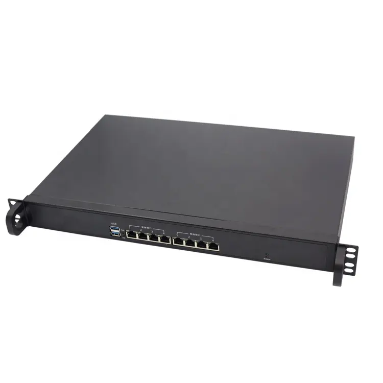 1U rack mount 8 1000M Lan port firewall network security appliance server