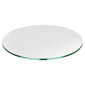 Prezzo di fabbrica security firm piano del tavolo in vetro temperato trasparente semplice