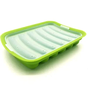 6 hohlräume Heißer Hunde silikon wurst maker DIY Handgemachte Hamburger Pan Food Grade food grade silikon wurst form