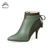 Chaussures de travail à hauteur de la cheville pour femme, bottes, nouveau design, vêtements en fourrure de neige, vente en gros, 2018