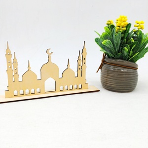 Modelo de madera cortado con láser para decoración de oración <span class=keywords><strong>Islámica</strong></span> - Product Image 3