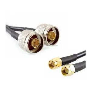 RP-SMA Male to N Male Cable with RP-SMA Male to N Male Pigtail RG58 RF Coaxial 电缆