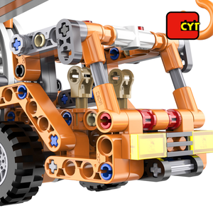 Vente chaude building block pull back modèle de voiture jouets <span class=keywords><strong>grue</strong></span> pour enfants - Product Image 2