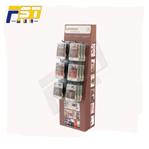 Plegable <span class=keywords><strong>totem</strong></span> regalo tarjeta soporte de exhibición con ganchos - Product Image 4