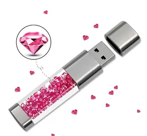 Beautiful metal usb stick 4gb 8gb diamond pendrive 16Gb