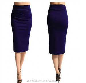 Matita A Vita alta del Pannello Esterno Più Il Formato Stretto Aderente Donne di Modo Midi <span class=keywords><strong>Gonna</strong></span> Rosso Nero Della Fessura delle Donne del Pannello Esterno di Modo Jupe femme S - 2XL - Product Image 3