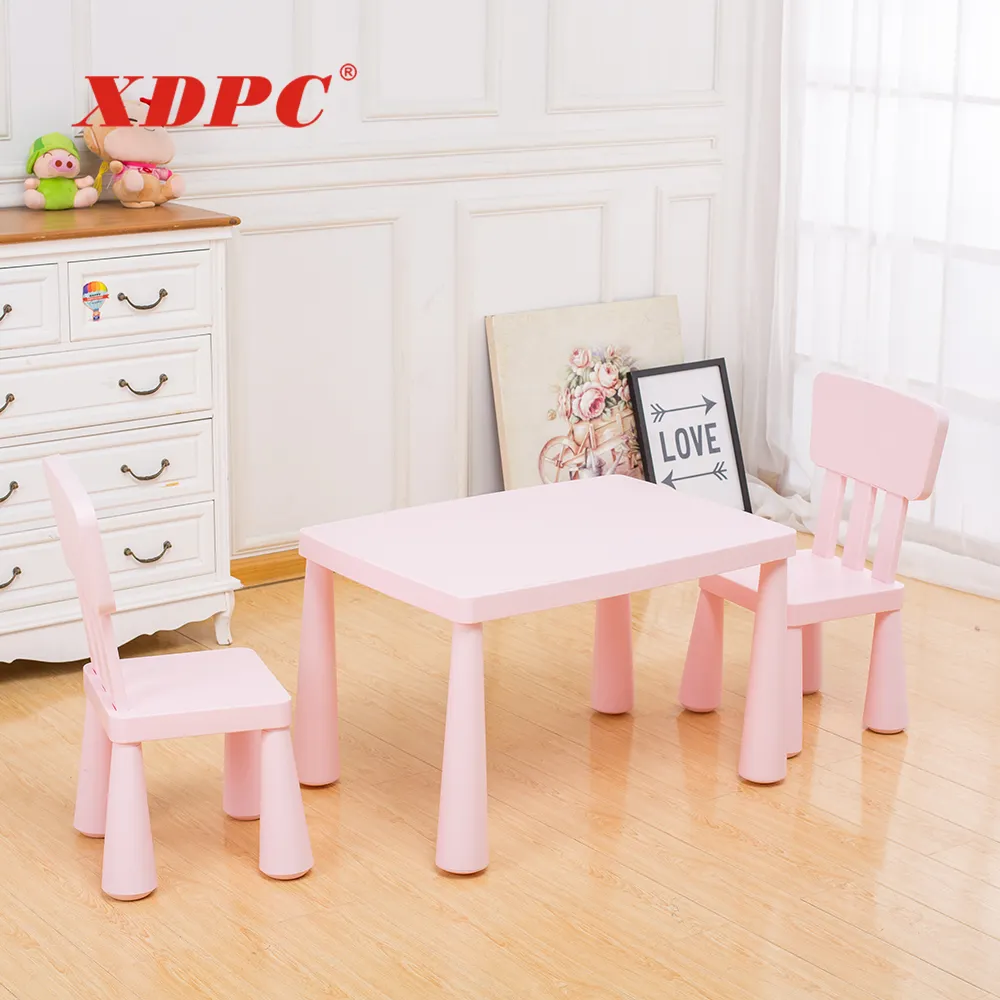 Portable baby furniture used preschool plastic children kids table and chairs