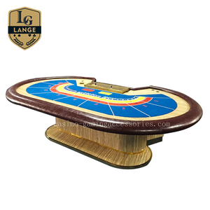 Muebles de Casino de Guangzhou, Mesa de Póker para 10 Personas con Portavasos y Fichas Flotantes - Product Image 2