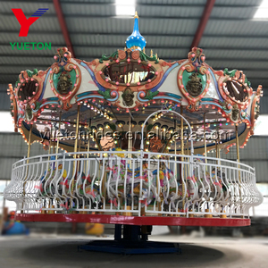 Điện Merrygoround Sản Xuất Tàu Nhỏ Mary Lớn Cũ Thời Vui Vẻ Đi Vòng Carousel Trong Công Viên Giải Trí Để Bán - Product Image 2