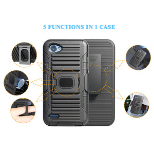 Mới Đến Điện Thoại Di Động Belt Clip Lai Trường Hợp Bao Da <span class=keywords><strong>Combo</strong></span> Bìa Đối Với LG Q6 Q6 + Trường Hợp Với Chân Đế - Product Image 6