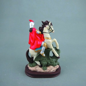 OEM polyresin antiguo de San <span class=keywords><strong>Jorge</strong></span> estatua religiosa católica estatuilla - Product Image 2