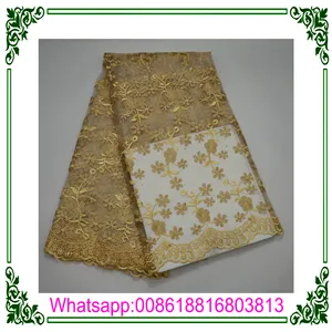 wholesale guangzhou cheap african tulle textile lace fabric for curtain for party