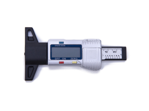 0-25.4 مللي متر الرقمية الإطارات الإطارات فقي عمق تستر المقياس/متر قياس أداة-الفضة - Product Image 3