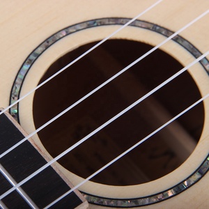Abson-instrumento musical personalizado rofessional, Mini Guitarra pequeña de abeto sólido, parte superior de arce spalted con cuello de caoba de 24 pulgadas - Product Image 5