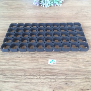 Держатель-спейсер для аккумуляторов 5S10P 18650, материал ABS+PC, черный, 95x190 мм, расстояние между отверстиями 19 мм, BTCY0002 - Product Image 2
