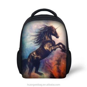 2017 Haute Qualité enfants sac d'école Enfants Pique-Nique Sac À Dos avec belle cheval pronted - Product Image 3
