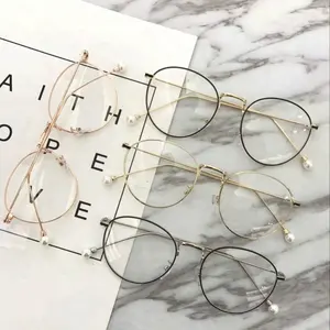 Popular Fashion Reading Glasses with Pearl 2018 Cheap Girls Grace Optical Glasses Power