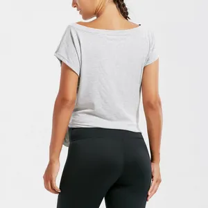 Latest <strong>Women</strong> <strong>Stretch</strong> <strong>T</strong> <strong>Shirt</strong> Design Summer O Neck Plain Color <strong>Women</strong> <strong>T</strong> <strong>Shirt</strong> - Product Image 4