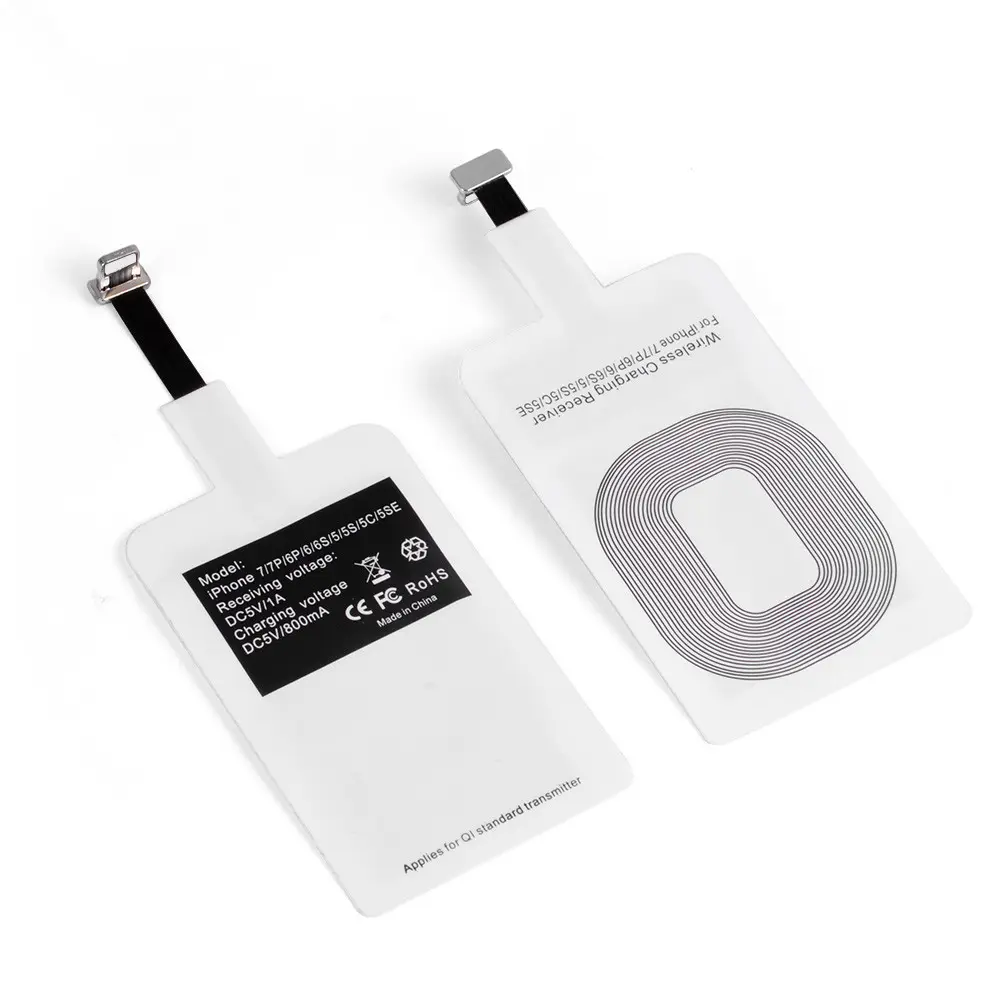 2019 Harga Grosir Universal Qi Standard Wireless Charger Receiver untuk iPhone Android MICRO USB Tipe B Tipe C penerima