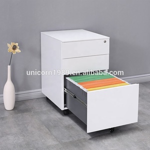 Văn phòng Tủ hồ sơ nhà máy giá rẻ giá cho bán nhà văn phòng khóa con lăn di động dọc 3 ngăn kéo di động Tủ hồ sơ - Product Image 3