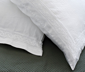 <span class=keywords><strong>Bianco</strong></span> Personalizzato Elegante Del Merletto Federe del Cuscino Casi Della Copertura - Product Image 3