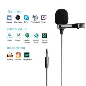 Envío <span class=keywords><strong>gratuito</strong></span> Venta caliente <span class=keywords><strong>teléfono</strong></span> Electret sola cabeza condensador micrófono <span class=keywords><strong>de</strong></span> solapa - Product Image 1