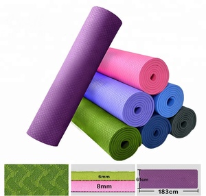 <span class=keywords><strong>Esterilla</strong></span> de yoga personalizada ecológica, material TPE, venta al por mayor de China, las mejores esteras de Pilates moradas, logotipo privado disponible - Product Image 2