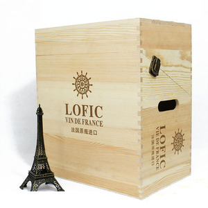 Scatola <span class=keywords><strong>Regalo</strong></span> in <span class=keywords><strong>Legno</strong></span> Personalizzata <span class=keywords><strong>per</strong></span> 6 Bottiglie di Vino, Design Unico - Product Image 6