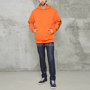 2025 con cappuccio in spugna <span class=keywords><strong>arancione</strong></span> francese ricamato floreale caldo - Product Image 5