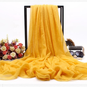 Sciarpa di <span class=keywords><strong>seta</strong></span> di grandi dimensioni colorata <span class=keywords><strong>blu</strong></span> lago sciarpa di Chiffon da donna alla moda del prodotto caldo europeo - Product Image 6