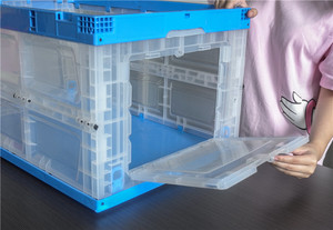 Hộp Lưu Trữ Với Mở Phía Trước Xe Tải Vận Chuyển Gấp Thùng Nhựa Giá Rẻ Kho Lưu Trữ Nhựa Trường Hợp - Product Image 3