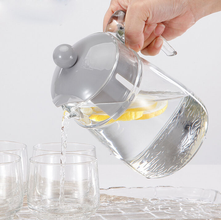 Haonai designed bulk 1.3L glass pitcher