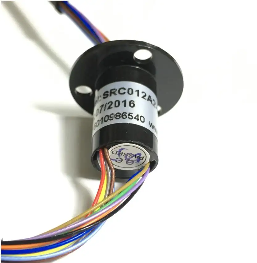 Taidacent Rotate Slip Ring Contact Capsule Conductive Electrical Contacts Ring Through Hole 22mm 2/3 Channels 20A Slip Ring