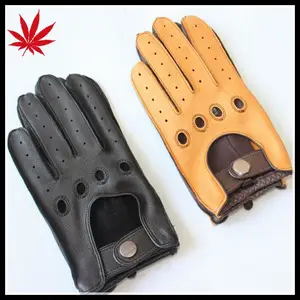 Мужские перчатки для вождения из роскошной оленьей кожи, стильный и профессиональный стиль