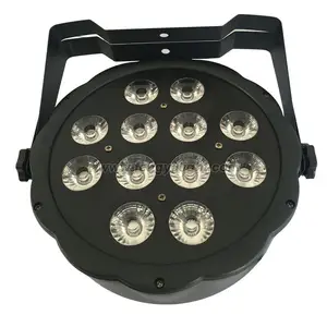 中国工厂Led平板Par rgbw 12pcs 4w Led平板Par Can 4in1 led舞台灯