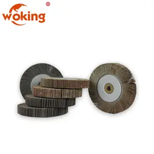 Roue à clapette de polissage Abrasive 2mm, en acier inoxydable, affûtage des bords, rectifieuse métallique non montée